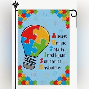 New Colorful Autism Awareness Flag 🧡